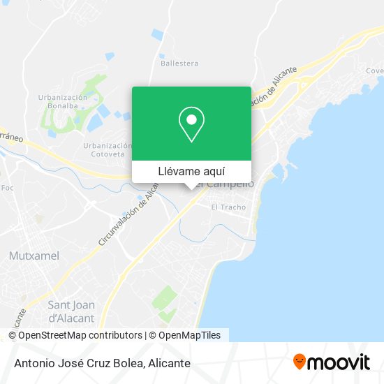 Mapa Antonio José Cruz Bolea