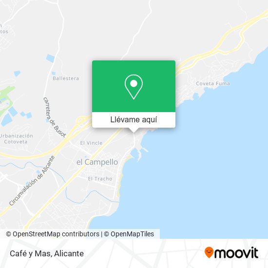 Mapa Café y Mas