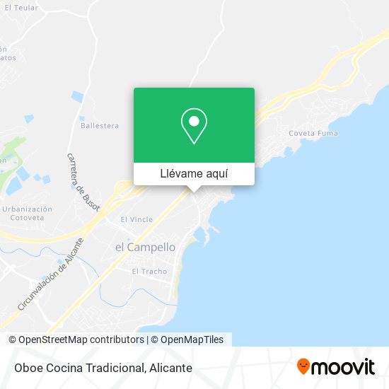 Mapa Oboe Cocina Tradicional