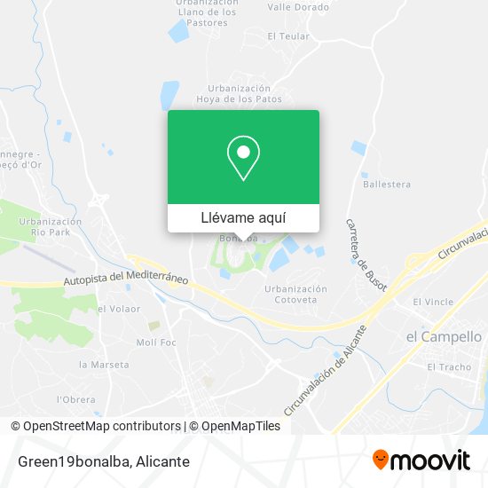 Mapa Green19bonalba