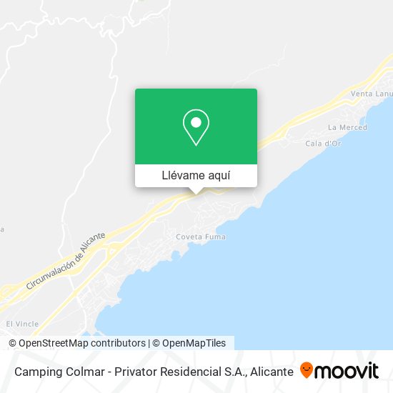 Mapa Camping Colmar - Privator Residencial S.A.