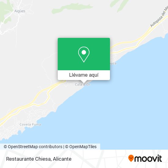 Mapa Restaurante Chiesa