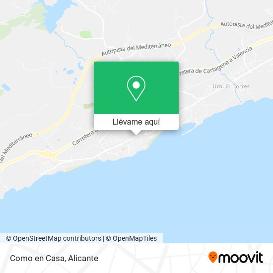 Mapa Como en Casa