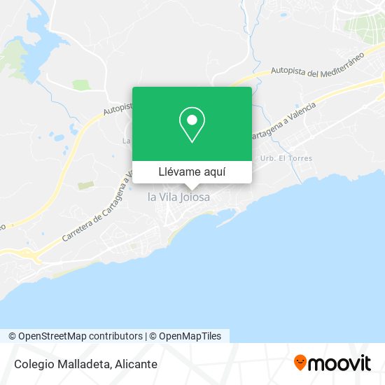 Mapa Colegio Malladeta