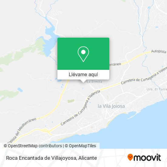 Mapa Roca Encantada de Villajoyosa