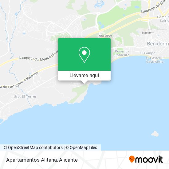 Mapa Apartamentos Alitana