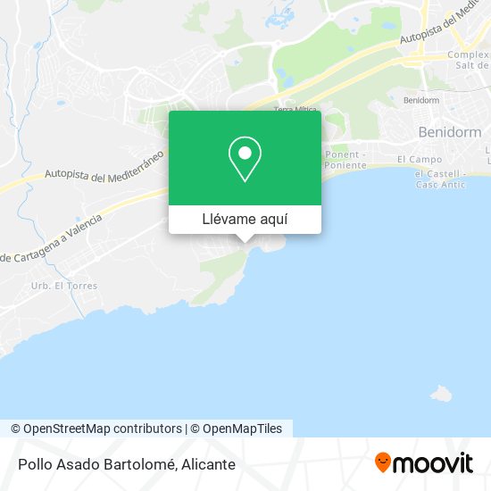 Mapa Pollo Asado Bartolomé