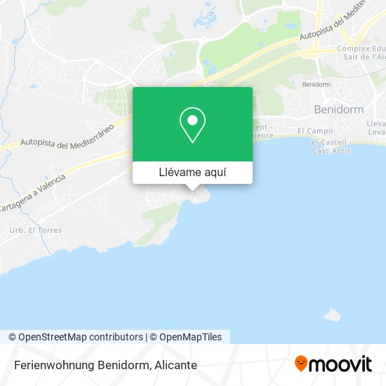 Mapa Ferienwohnung Benidorm