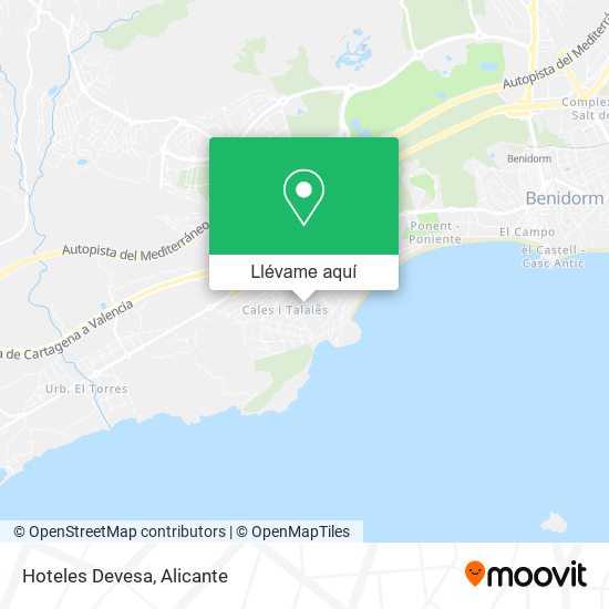Mapa Hoteles Devesa