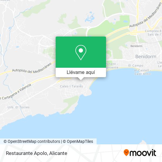Mapa Restaurante Apolo