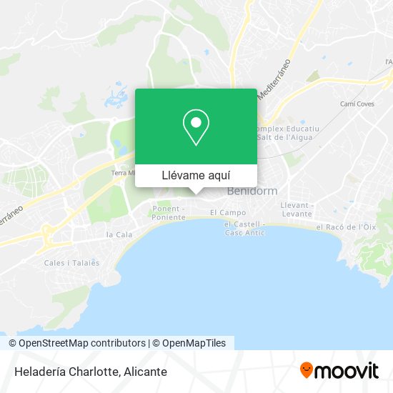 Mapa Heladería Charlotte