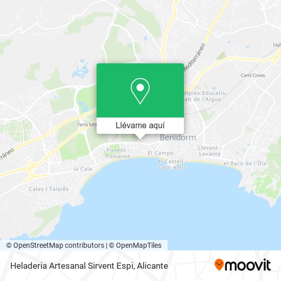 Mapa Heladeria Artesanal Sirvent Espi