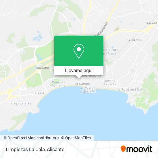 Mapa Limpiezas La Cala