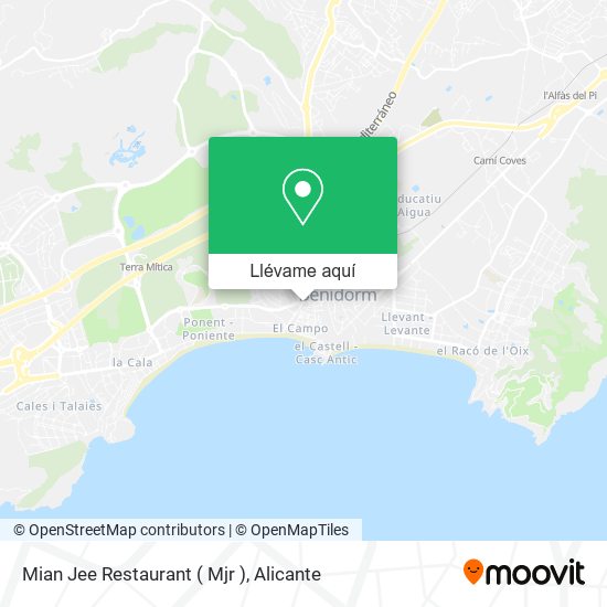 Mapa Mian Jee Restaurant ( Mjr )