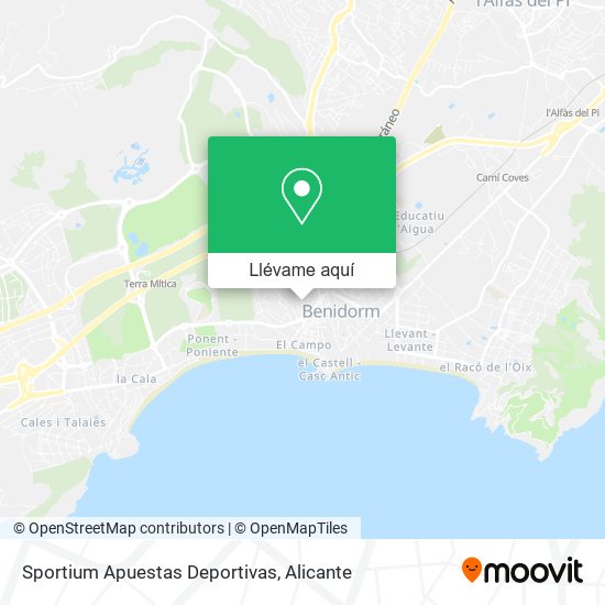 Mapa Sportium Apuestas Deportivas