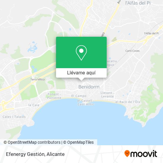 Mapa Efenergy Gestión