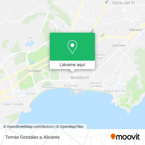 Mapa Tomás Gonzalez a