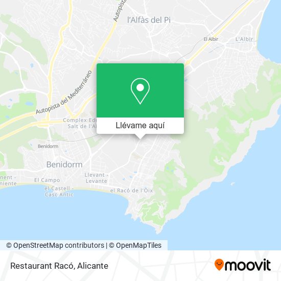 Mapa Restaurant Racó