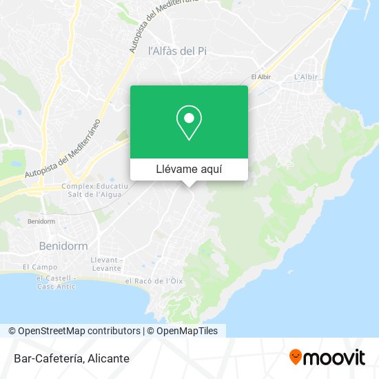 Mapa Bar-Cafetería