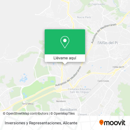 Mapa Inversiones y Representaciones