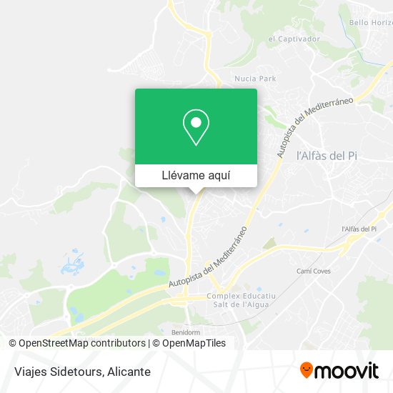 Mapa Viajes Sidetours