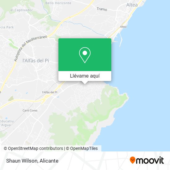 Mapa Shaun Wilson