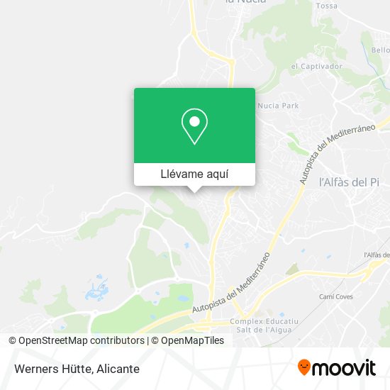 Mapa Werners Hütte