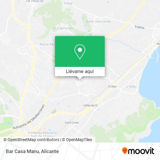Mapa Bar Casa Manu