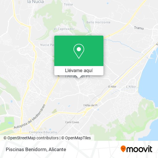 Mapa Piscinas Benidorm