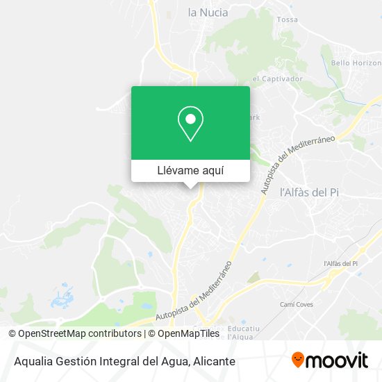 Mapa Aqualia Gestión Integral del Agua
