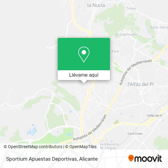 Mapa Sportium Apuestas Deportivas