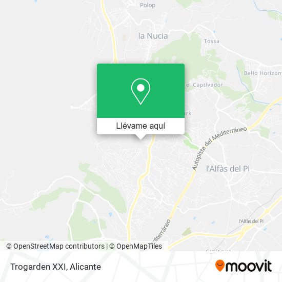 Mapa Trogarden XXI