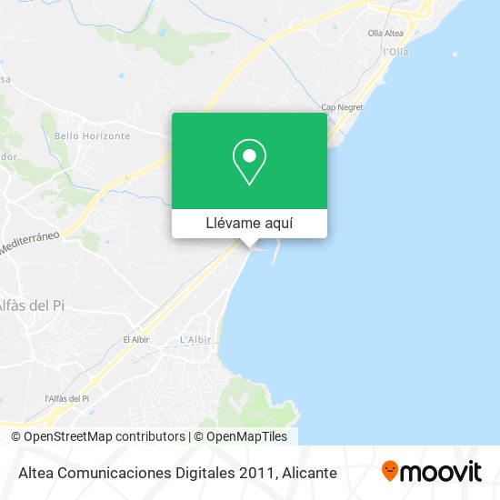 Mapa Altea Comunicaciones Digitales 2011