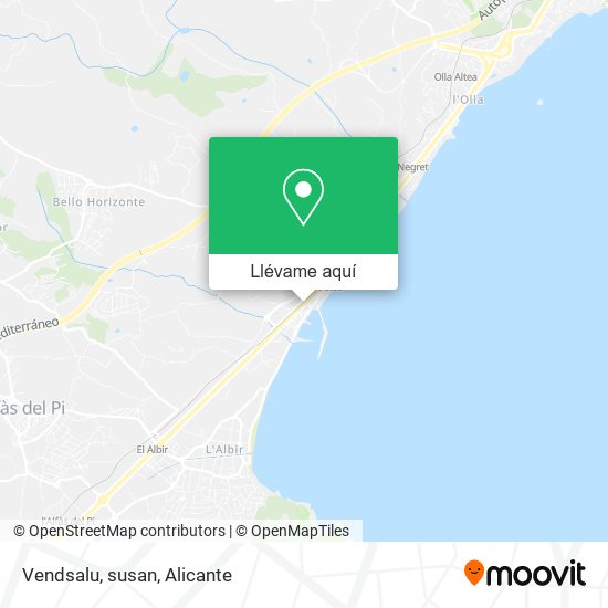 Mapa Vendsalu, susan