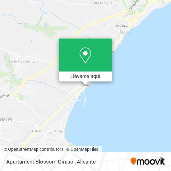 Mapa Apartament Blossom Girasol