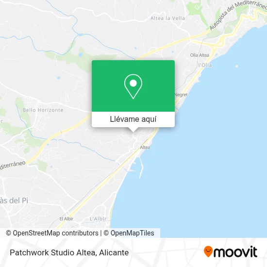 Mapa Patchwork Studio Altea