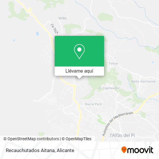 Mapa Recauchutados Aitana