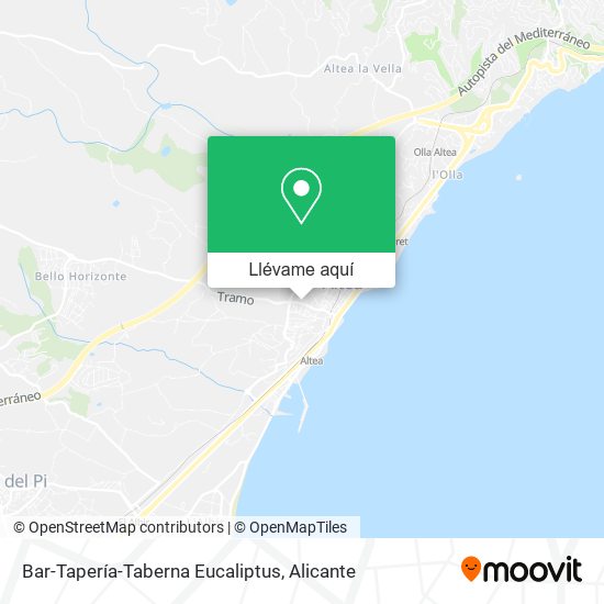 Mapa Bar-Tapería-Taberna Eucaliptus