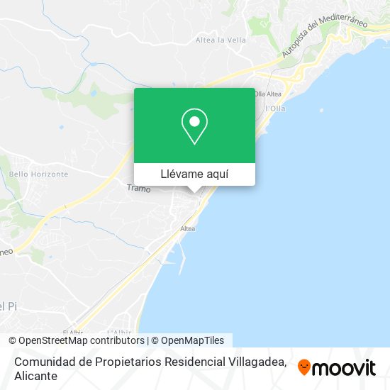 Mapa Comunidad de Propietarios Residencial Villagadea