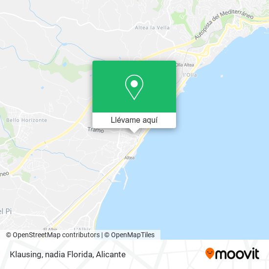 Mapa Klausing, nadia Florida
