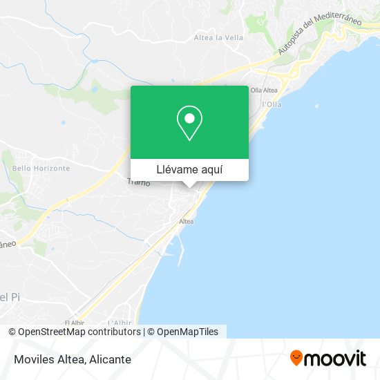 Mapa Moviles Altea