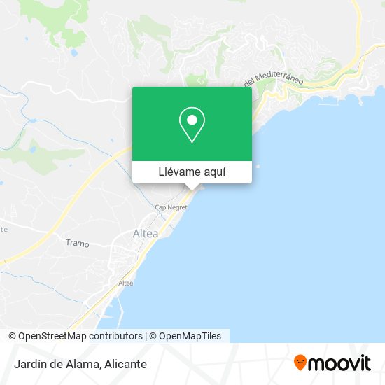 Mapa Jardín de Alama