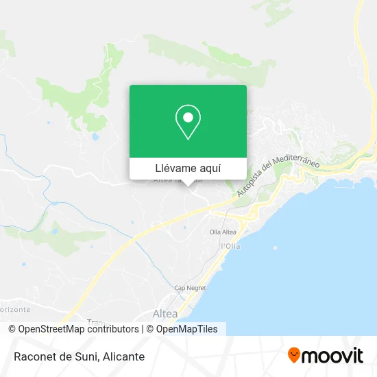 Mapa Raconet de Suni