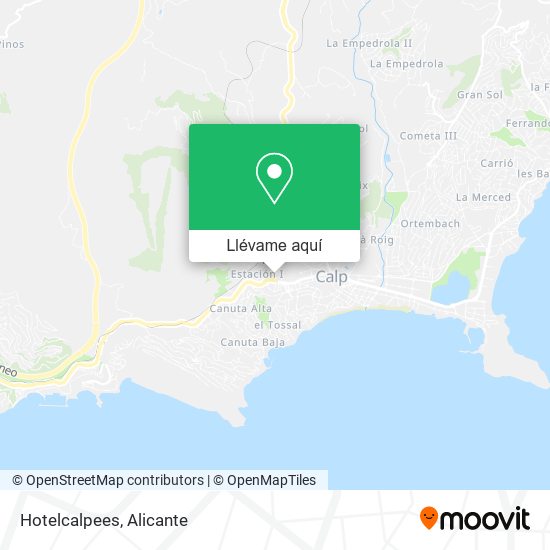 Mapa Hotelcalpees