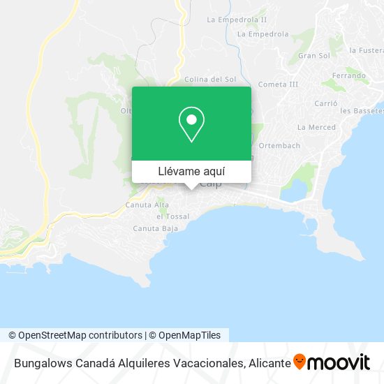 Mapa Bungalows Canadá Alquileres Vacacionales