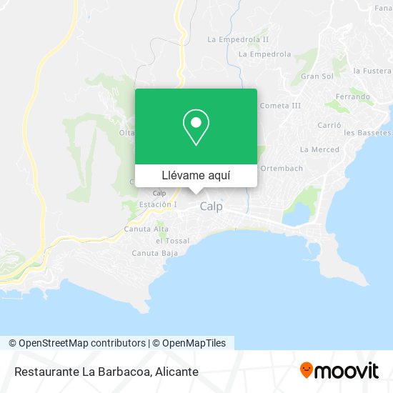 Mapa Restaurante La Barbacoa