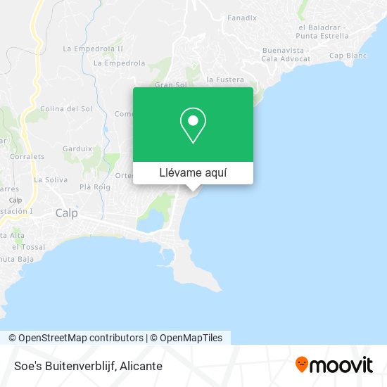 Mapa Soe's Buitenverblijf