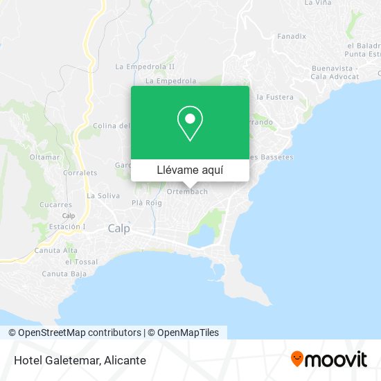 Mapa Hotel Galetemar