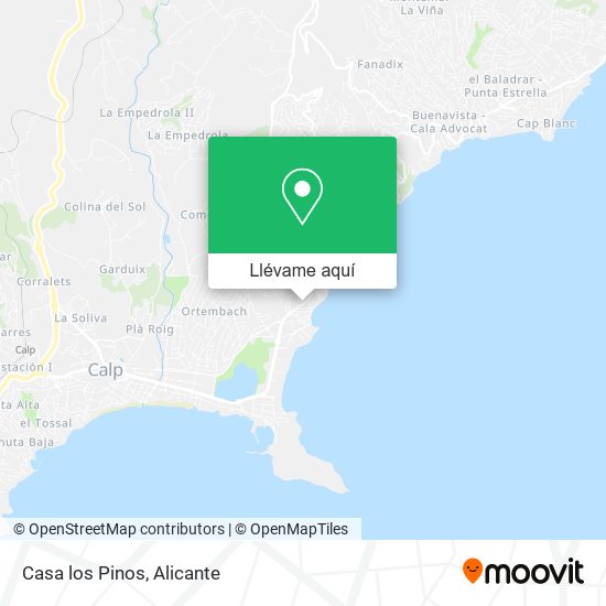 Mapa Casa los Pinos