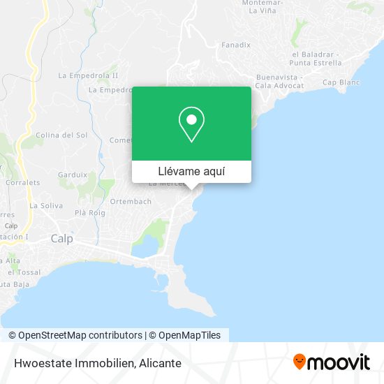 Mapa Hwoestate Immobilien